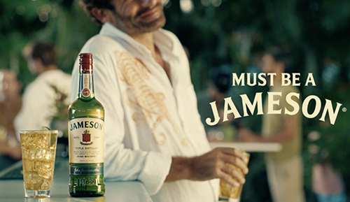 Jameson whiskey bottles