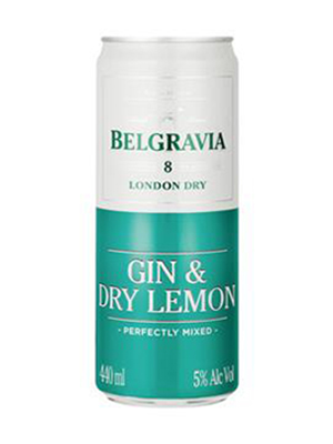 Belgravia Gin & Dry Lemon Can (440ml) product image